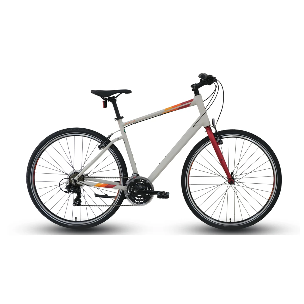 Carraro Sportive 321 21 Vites 28 jant Şehir & Tur Bisikleti - Matte Grey, Red, Orange
