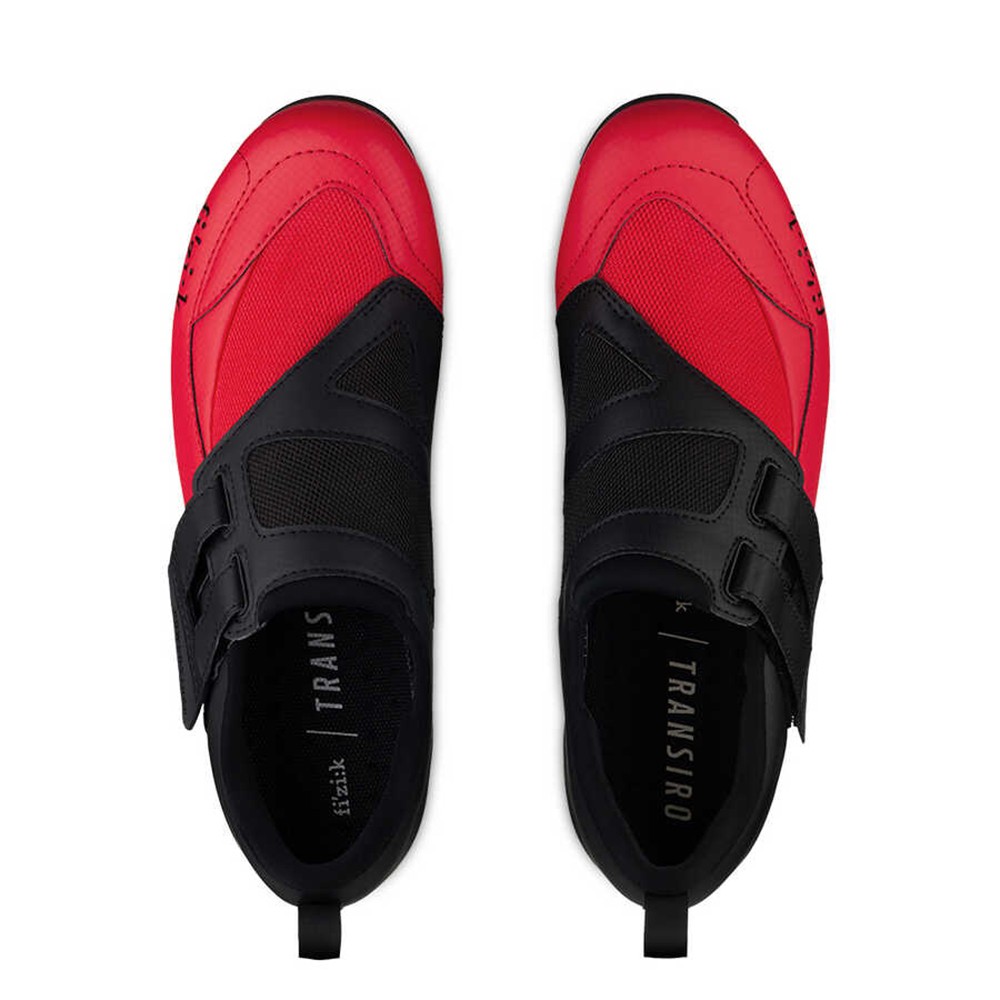 Fizik Transiro Powerstrap R4 Triathlon Ayakkabısı (43 Numara) Siyah Kırmızı