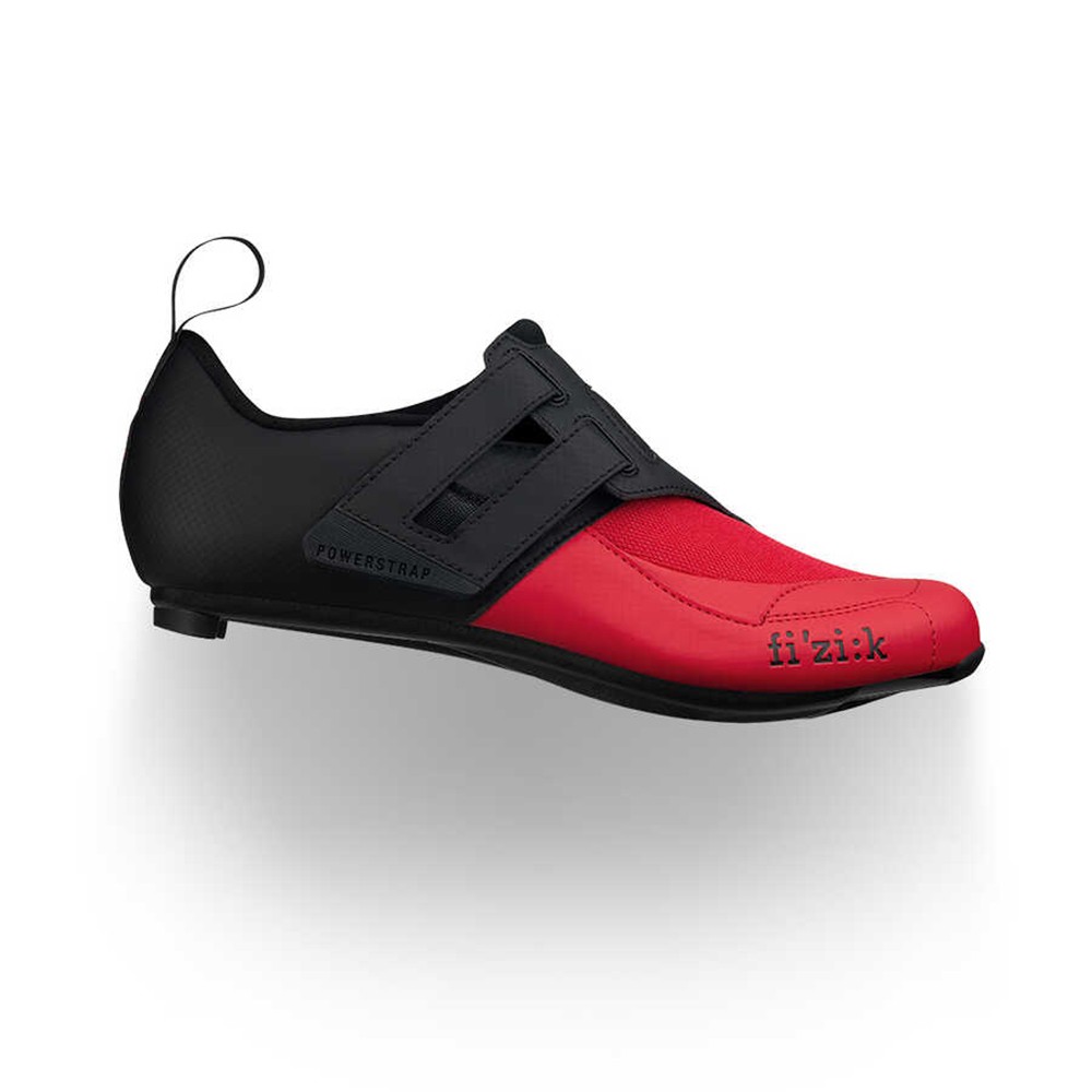 Fizik Transiro Powerstrap R4 Triathlon Ayakkabısı (43 Numara) Siyah Kırmızı