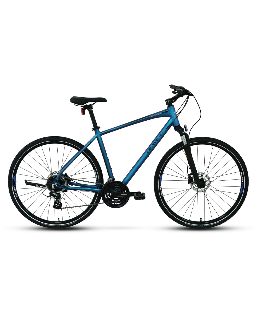 Carraro Sportive 225 28 jant Şehir & Tur Bisikleti - Matte Blue, Green, Purple (Chameleon)