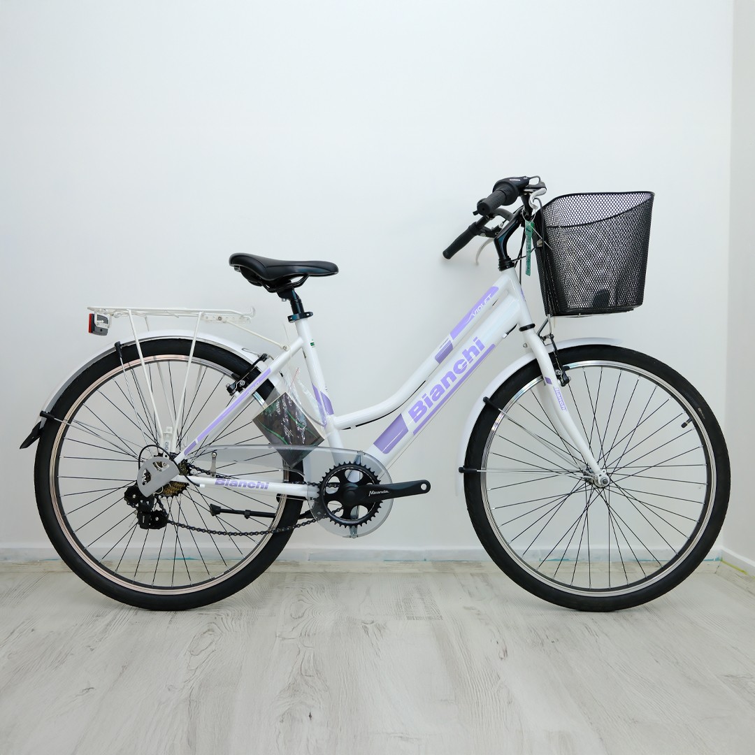 Bianchi Violet 26 jant (Beyaz Lila, Mor) 44 Kadro (Outlet) Şehir & Tur Bisikleti