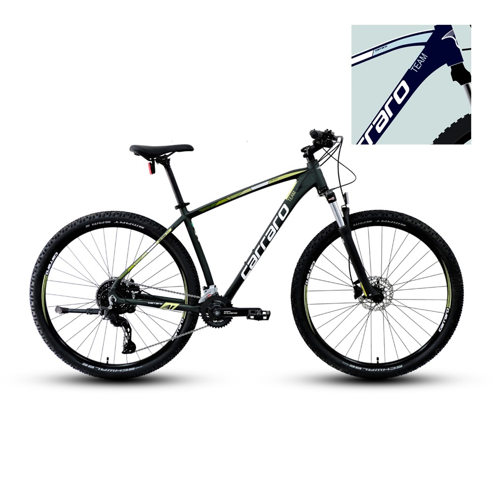 Carraro Daytona 920 29 Jant Dağ Bisikleti (Mat Lacivert, Beyaz, Mavi) 52 Kadro