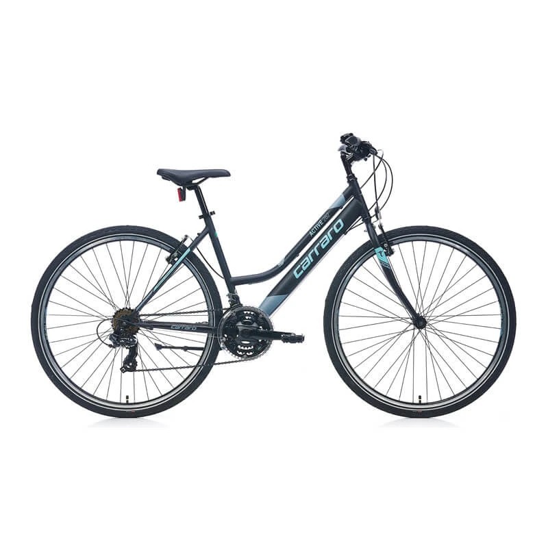 Carraro Active 282 28 jant Şehir & Tur Bisikleti (Mat Siyah, Koyu Gri, Turkuaz) 46 Kadro
