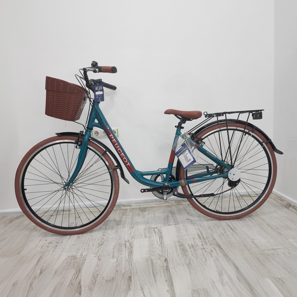 Peugeot C13 Şehir & Tur Bisikleti (Koyu Yeşil) 42 Kadro
