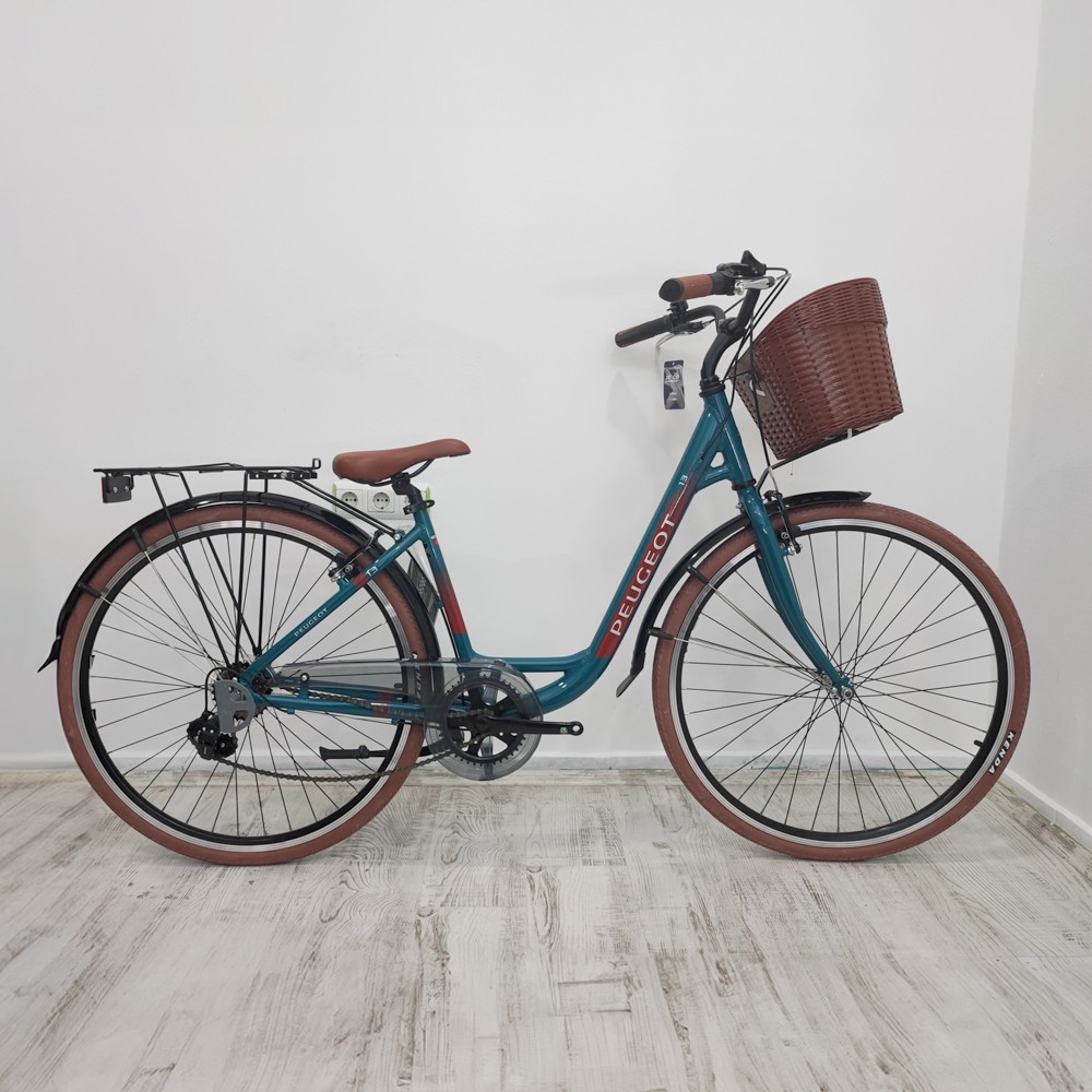 Peugeot C13 Şehir & Tur Bisikleti (Koyu Yeşil) 42 Kadro
