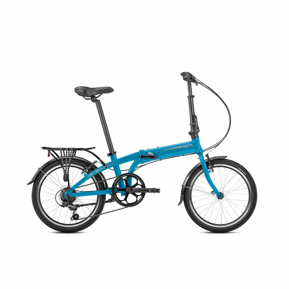 Tern Link A7 20 Jant Katlanabilir Bisiklet - Mat Mavi, Gri