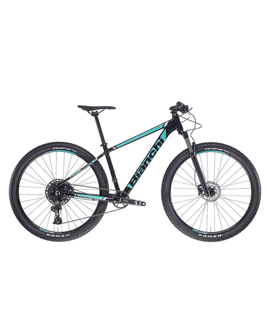 Bianchi Magma 9.0 Boost Deore 11 Vites Dağ Bisikleti 480H (6B: Parlak Siyah / Celeste) YRBR9J486B