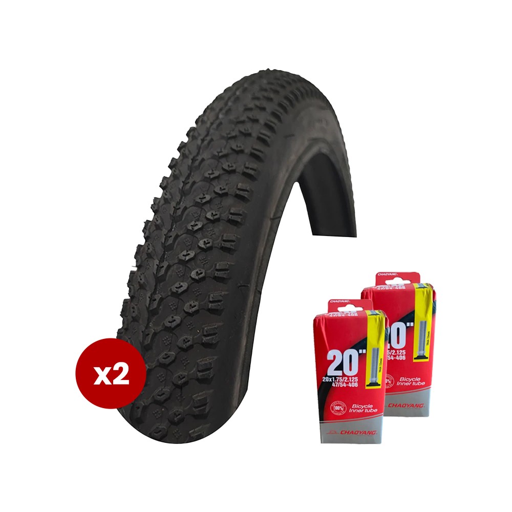 Chaoyang 20x2.00 BMX Skin Wall Dış Lastik + İç Lastik 2li Set