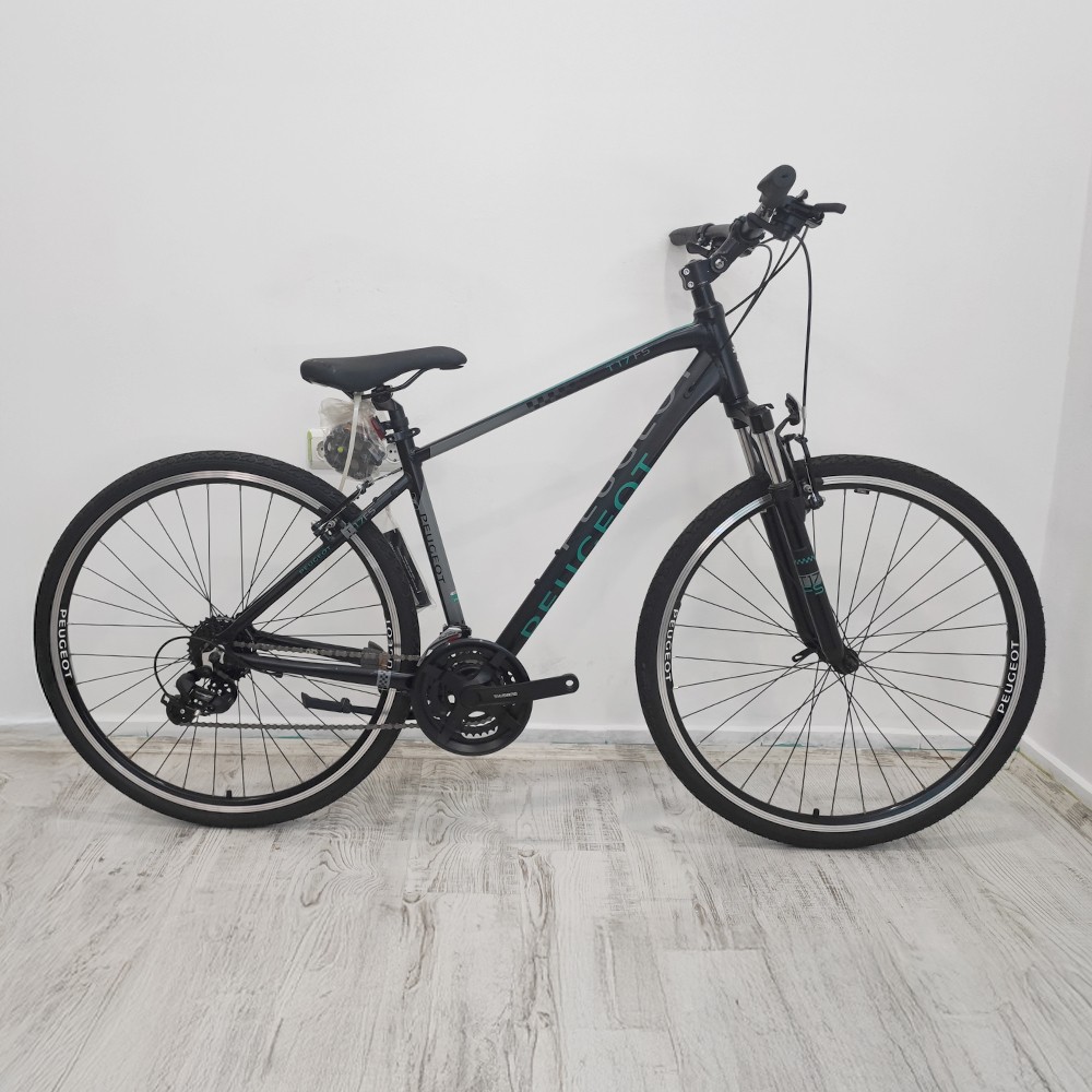 Peugeot T17FS (Outlet) Şehir & Tur Bisikleti (Mat Siyah, Yeşil, Gri) 47 Kadro