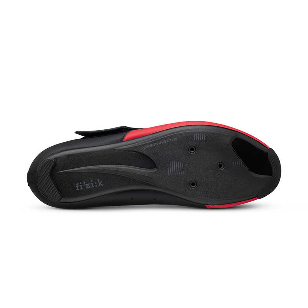 Fizik Transiro Powerstrap R4 Triathlon Ayakkabısı (43 Numara) Siyah Kırmızı