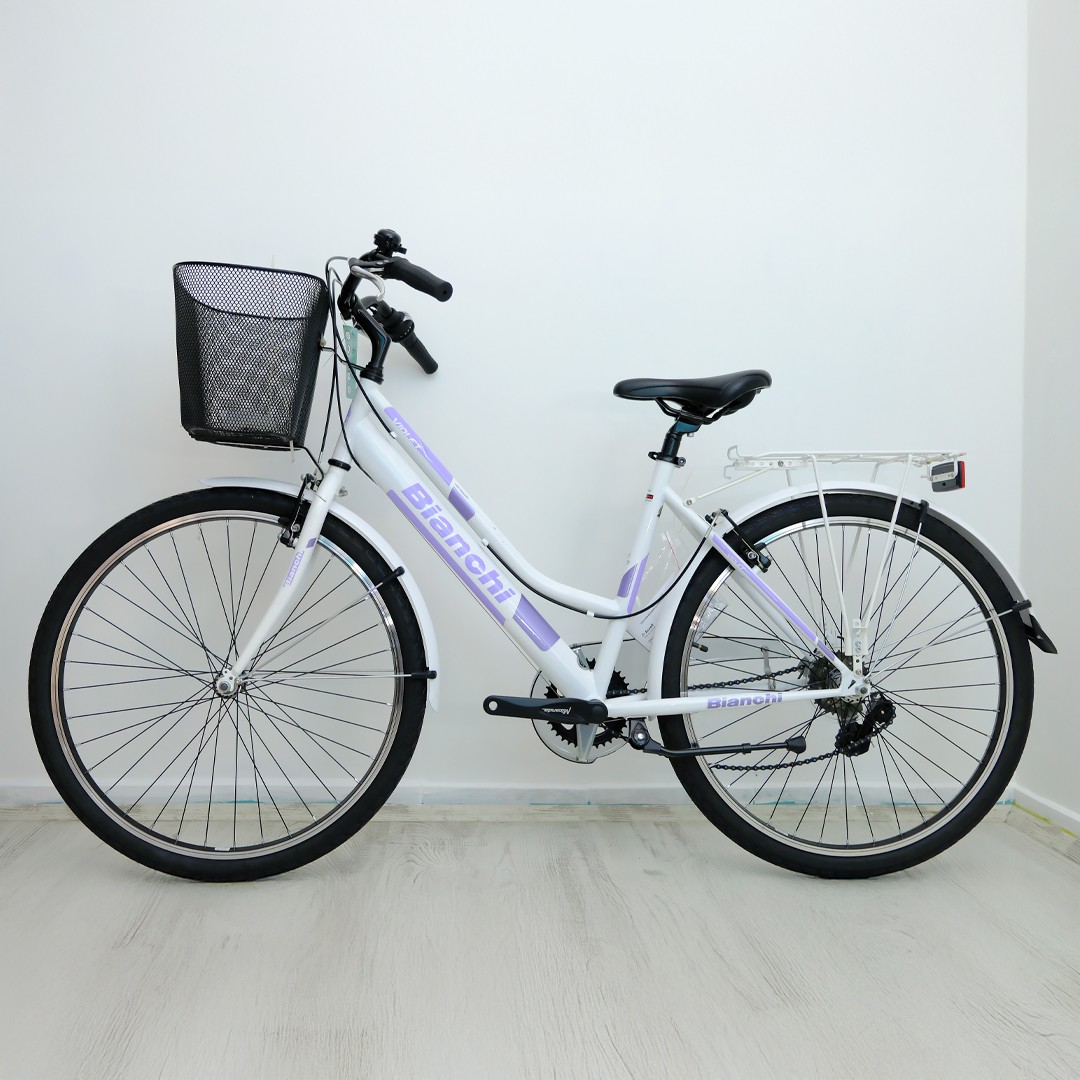 Bianchi Violet 26 jant (Beyaz Lila, Mor) 44 Kadro (Outlet) Şehir & Tur Bisikleti