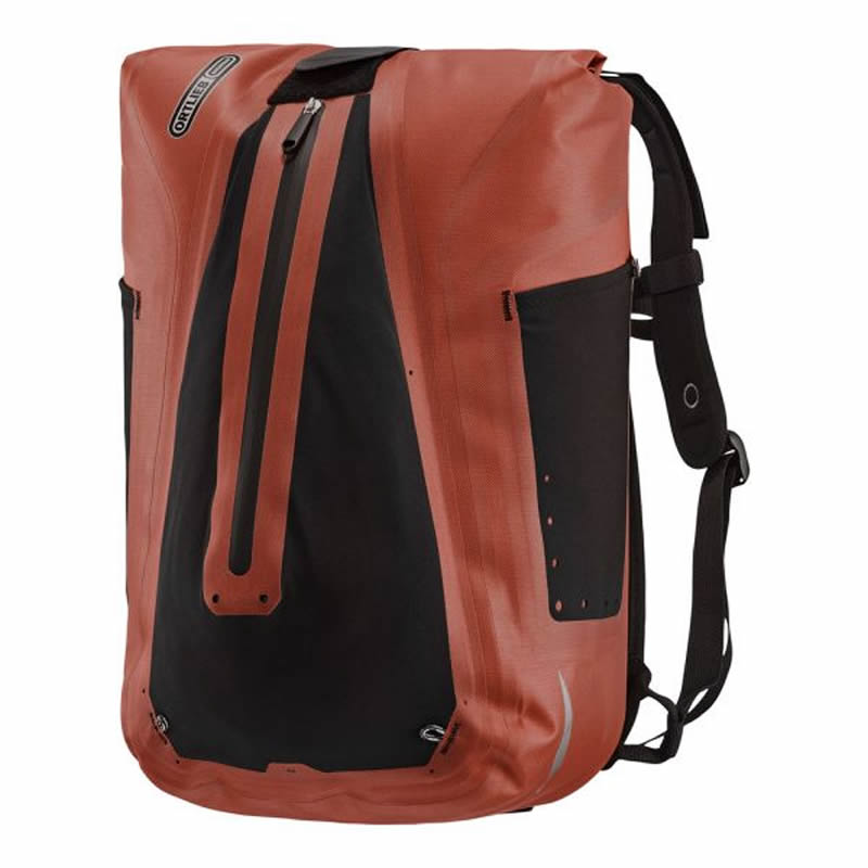 Ortlieb Vario Sırt Çantası Bisiklete Montaj 23L - Kırmızı, Kahverengi