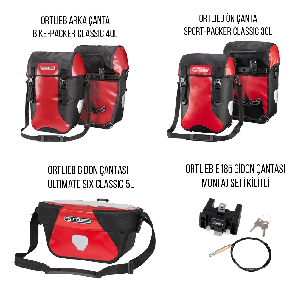 Ortlieb Packer Classic Çanta Seti PCKR3030