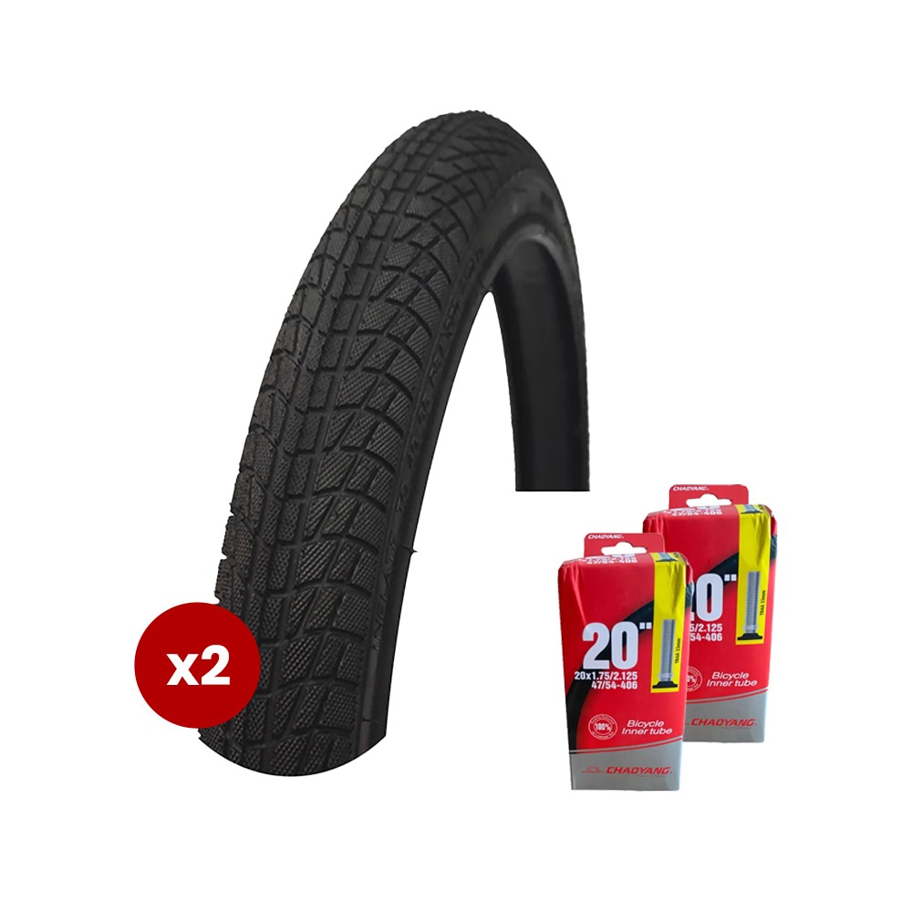 Chaoyang 20x1.75 Dış Lastik + İç Lastik 2li Set