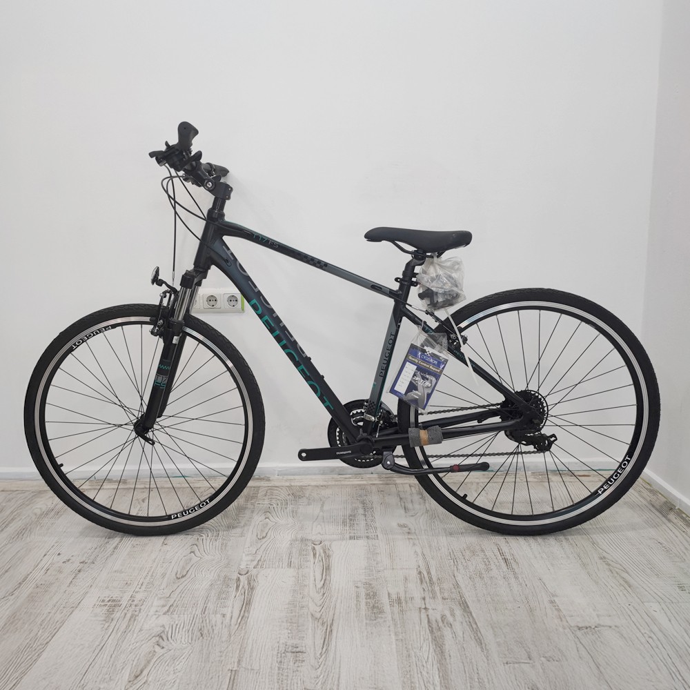 Peugeot T17FS (Outlet) Şehir & Tur Bisikleti (Mat Siyah, Yeşil, Gri) 47 Kadro