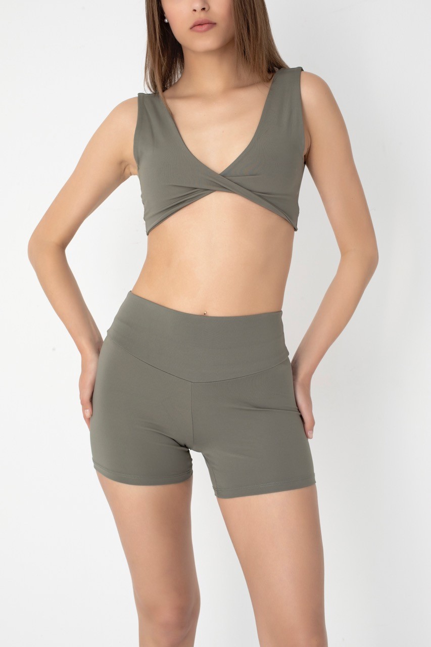 Comfortlux Haki Crop