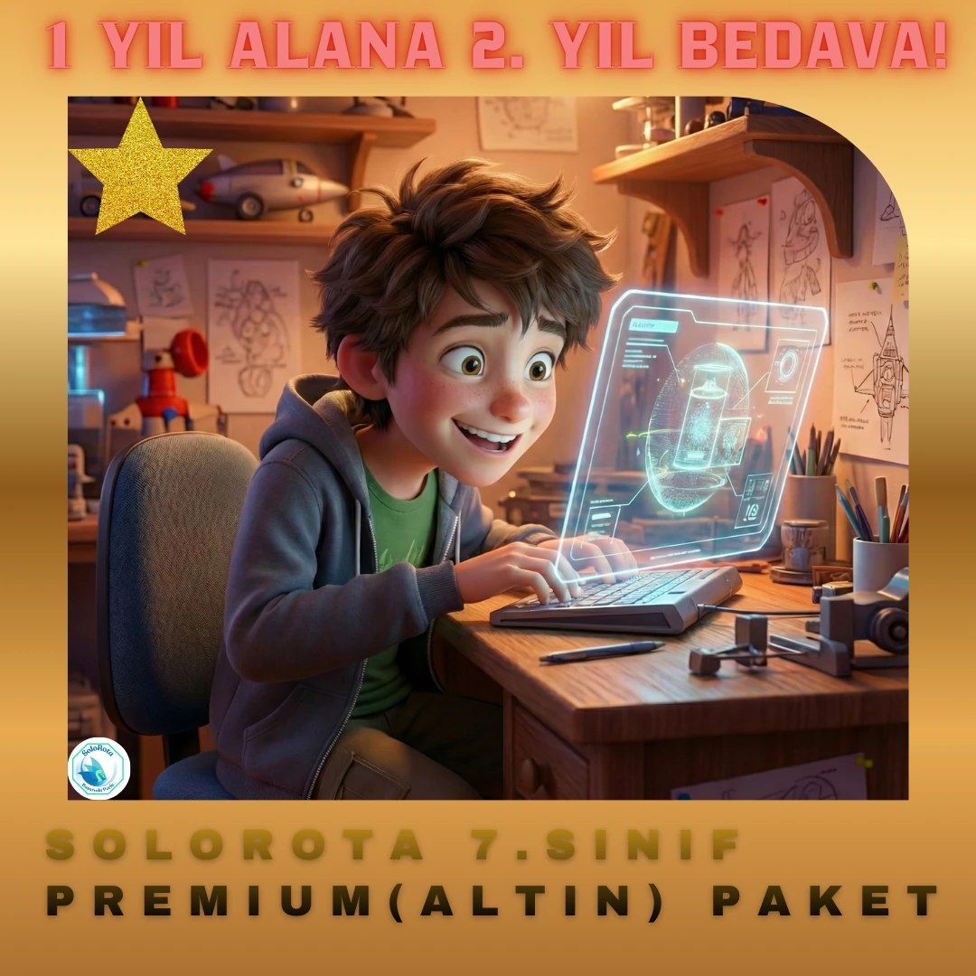 SOLOROTA 2 YILLIK 7.SINIF PREMIUM (ALTIN) PAKET