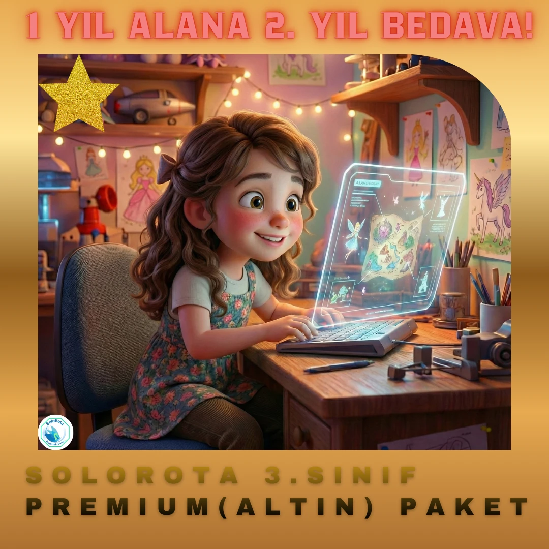 SOLOROTA 2 YILLIK 3. SINIF PREEMIUM (ALTIN) PAKET