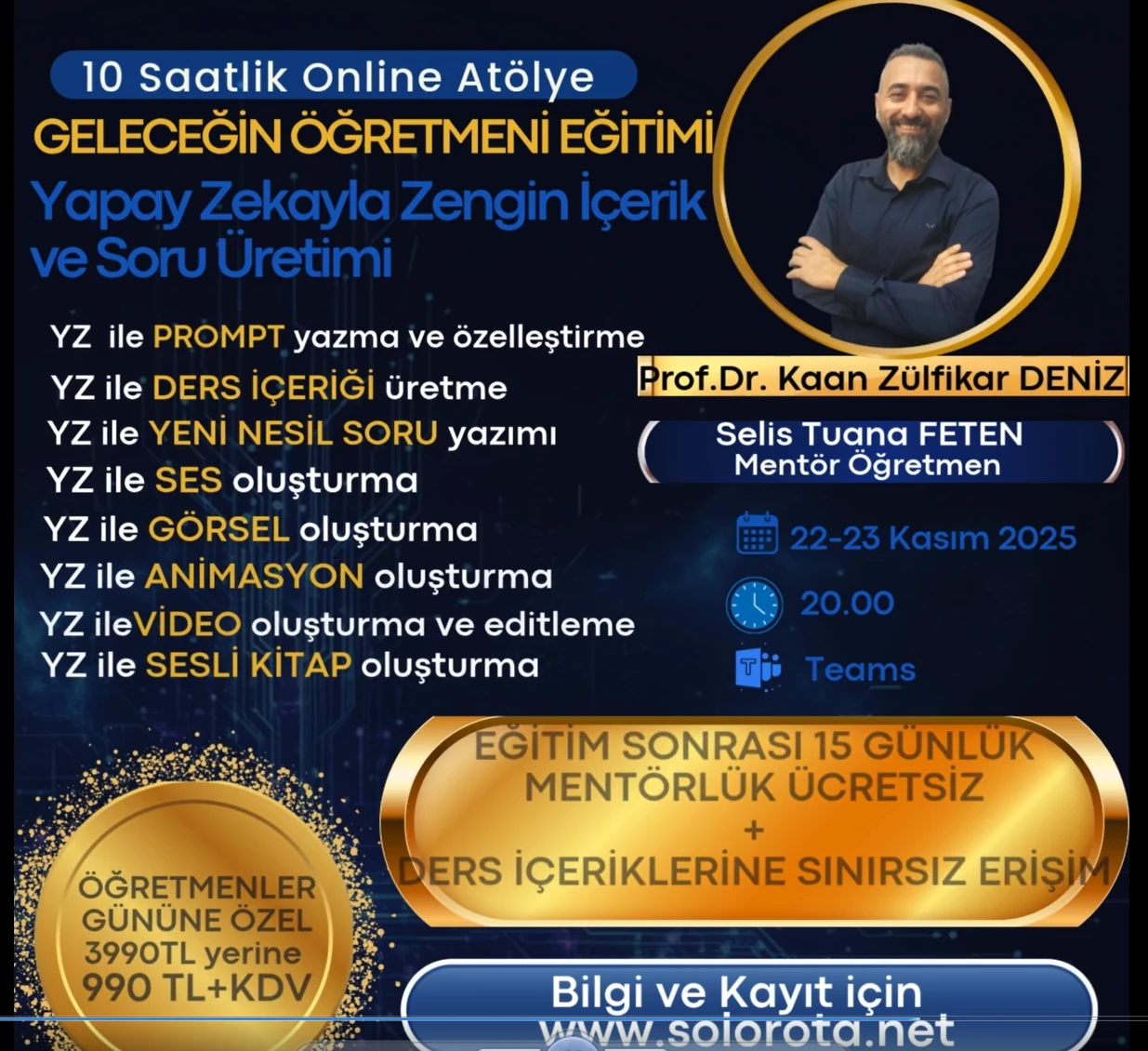 GELECEĞİN ÖĞRETMENİ EĞİTİMİ: Yapay Zekayla Zengin İçerik ve Soru Üretimi