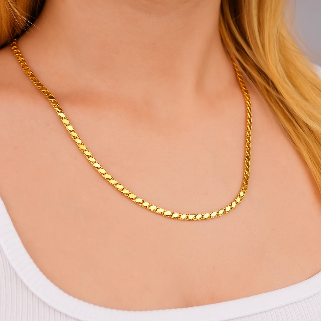 8 AYAR ALTIN PULLU ZİNCİR KOLYE