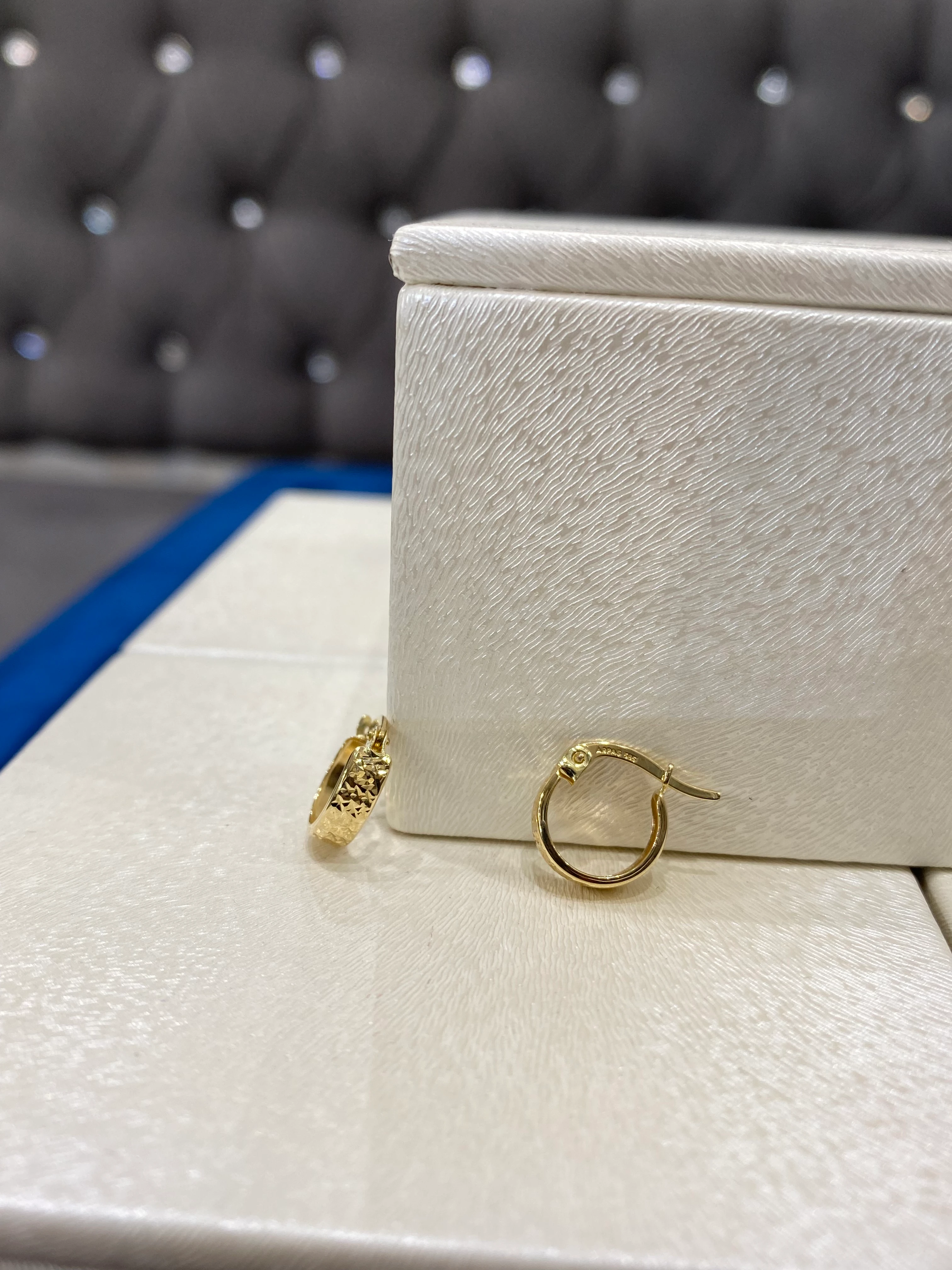 14 AYAR ALTIN KALEMLİ MİNİ BOY HALKA KÜPE