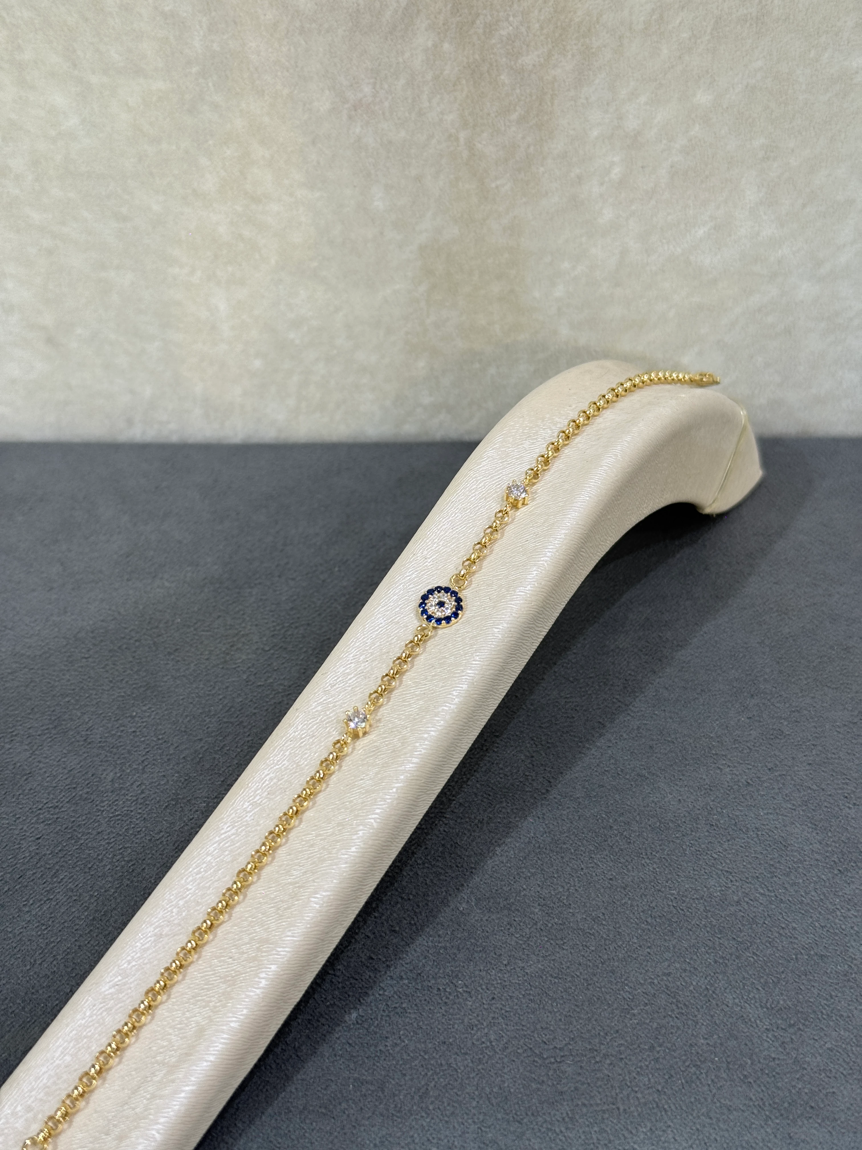 8 AYAR ALTIN NAZAR BONCUKLUI TAŞLI BİLEKLİK