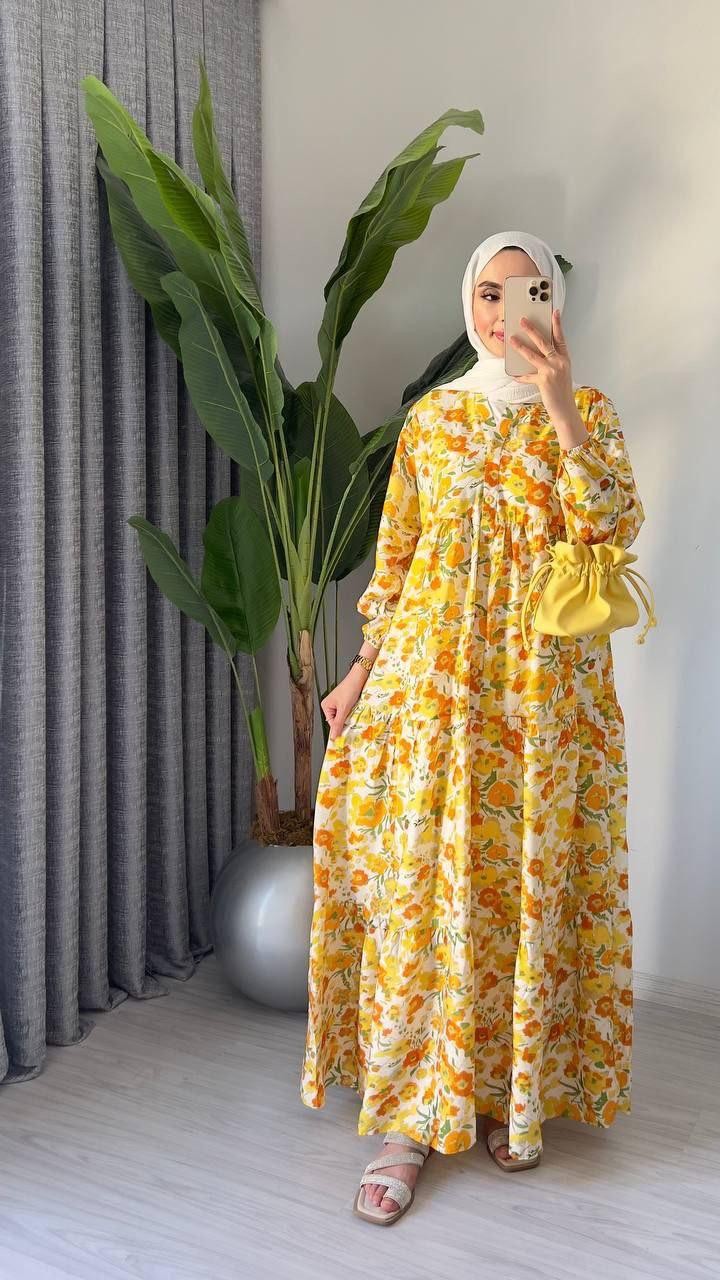Alaçatı Model Mango Kumaş Elbise