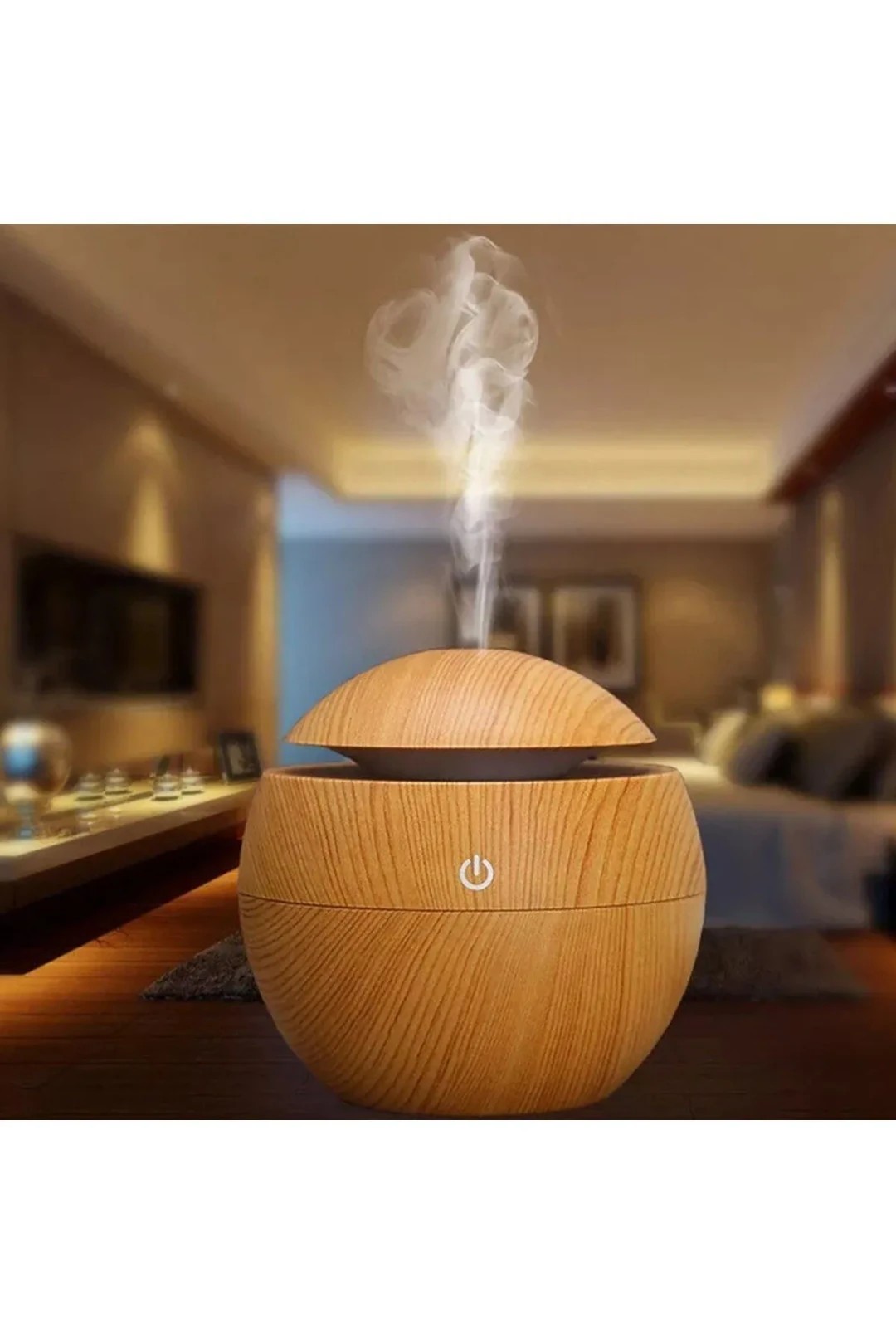 Round Wood Hava Nemlendirici Humidifier