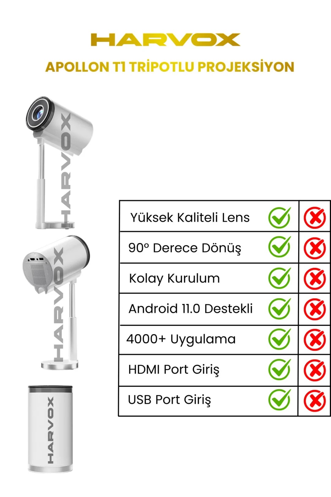 Harvox Apollon T1 Projeksiyon Cihazı