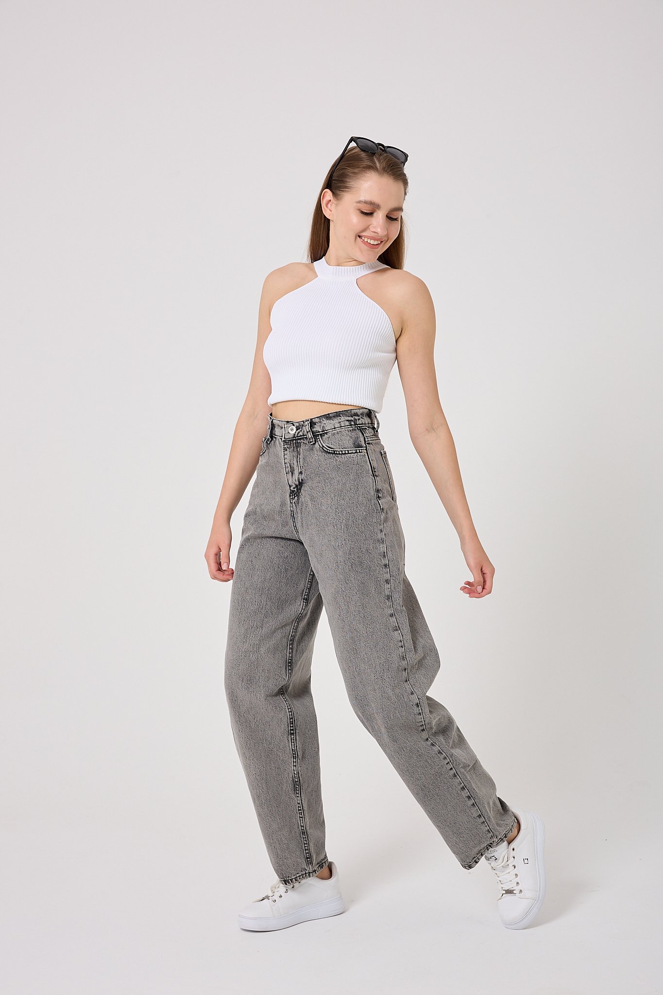 Baggy Kot Pantolon 4605 - Füme