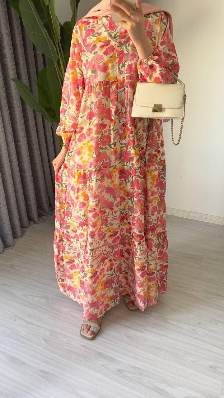 Alaçatı Model Mango Kumaş Elbise
