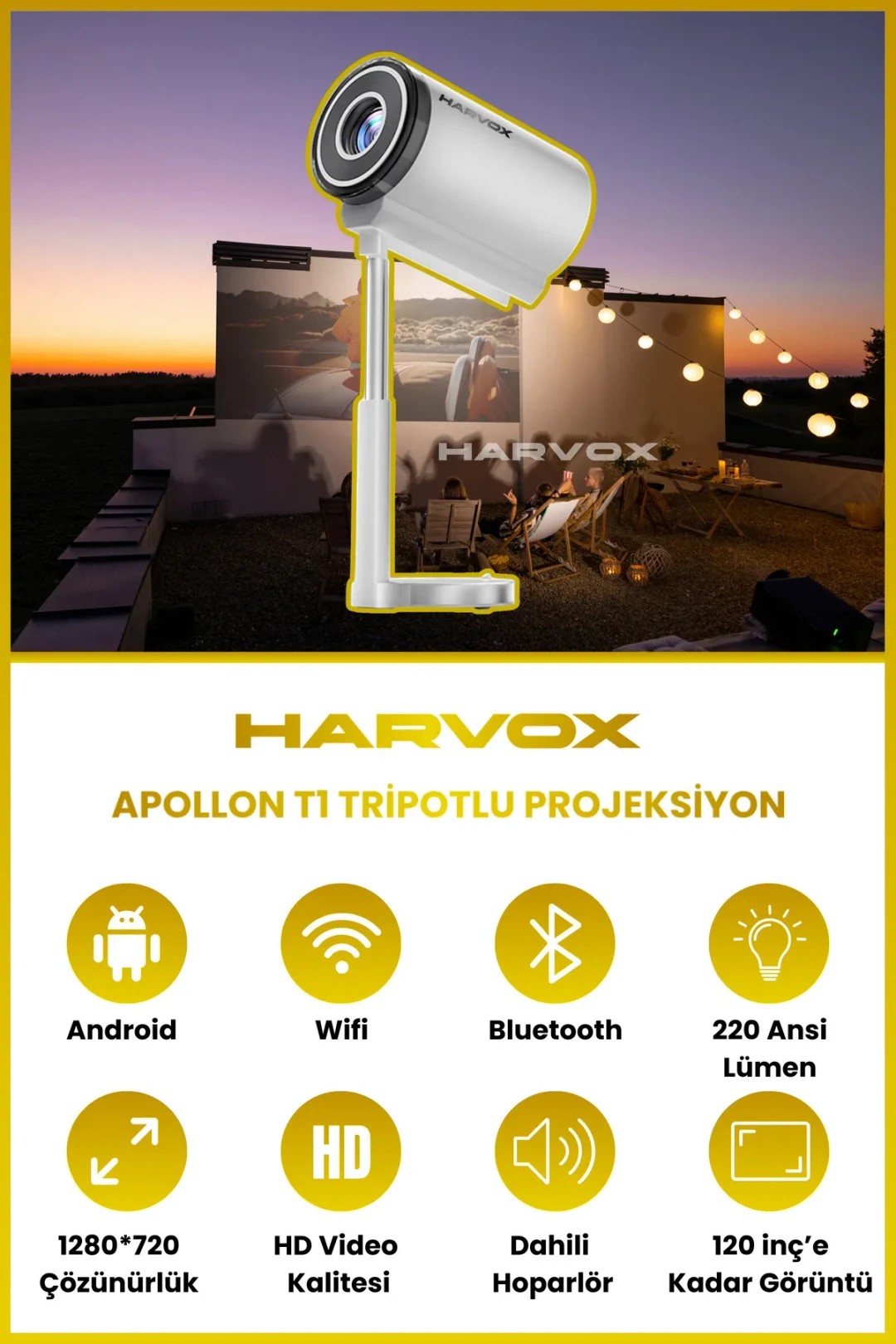 Harvox Apollon T1 Projeksiyon Cihazı