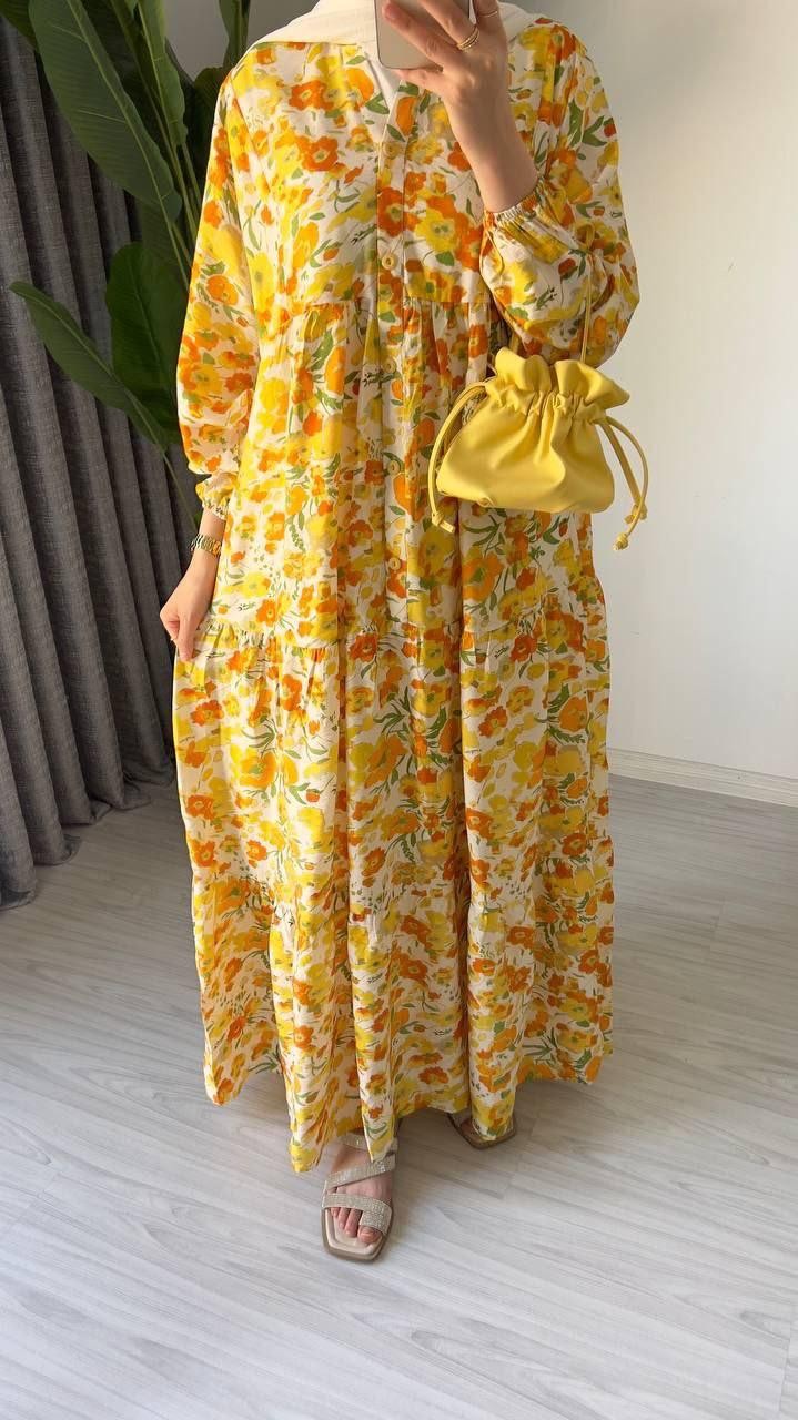 Alaçatı Model Mango Kumaş Elbise
