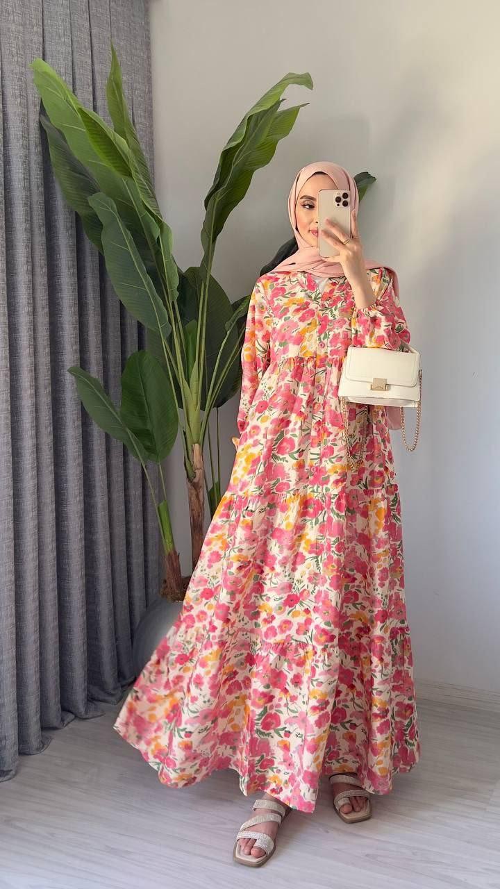 Alaçatı Model Mango Kumaş Elbise
