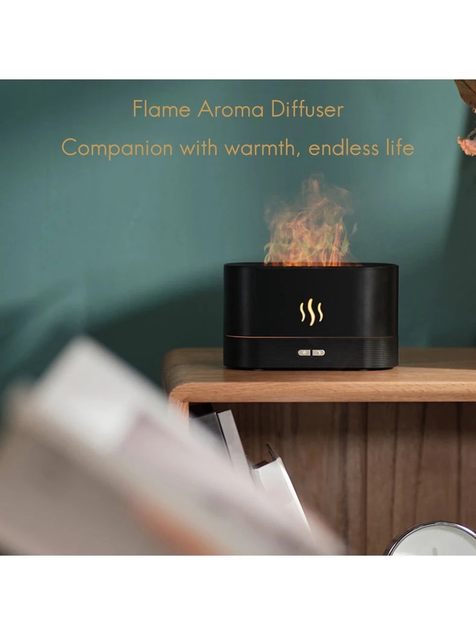 Alev Efektli Ultrasonik Hava Nemlendirici Humidifier (Mini Şömine)