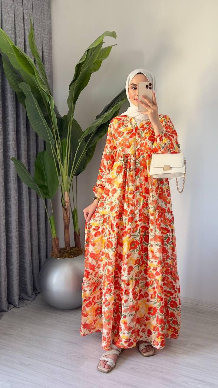 Alaçatı Model Mango Kumaş Elbise