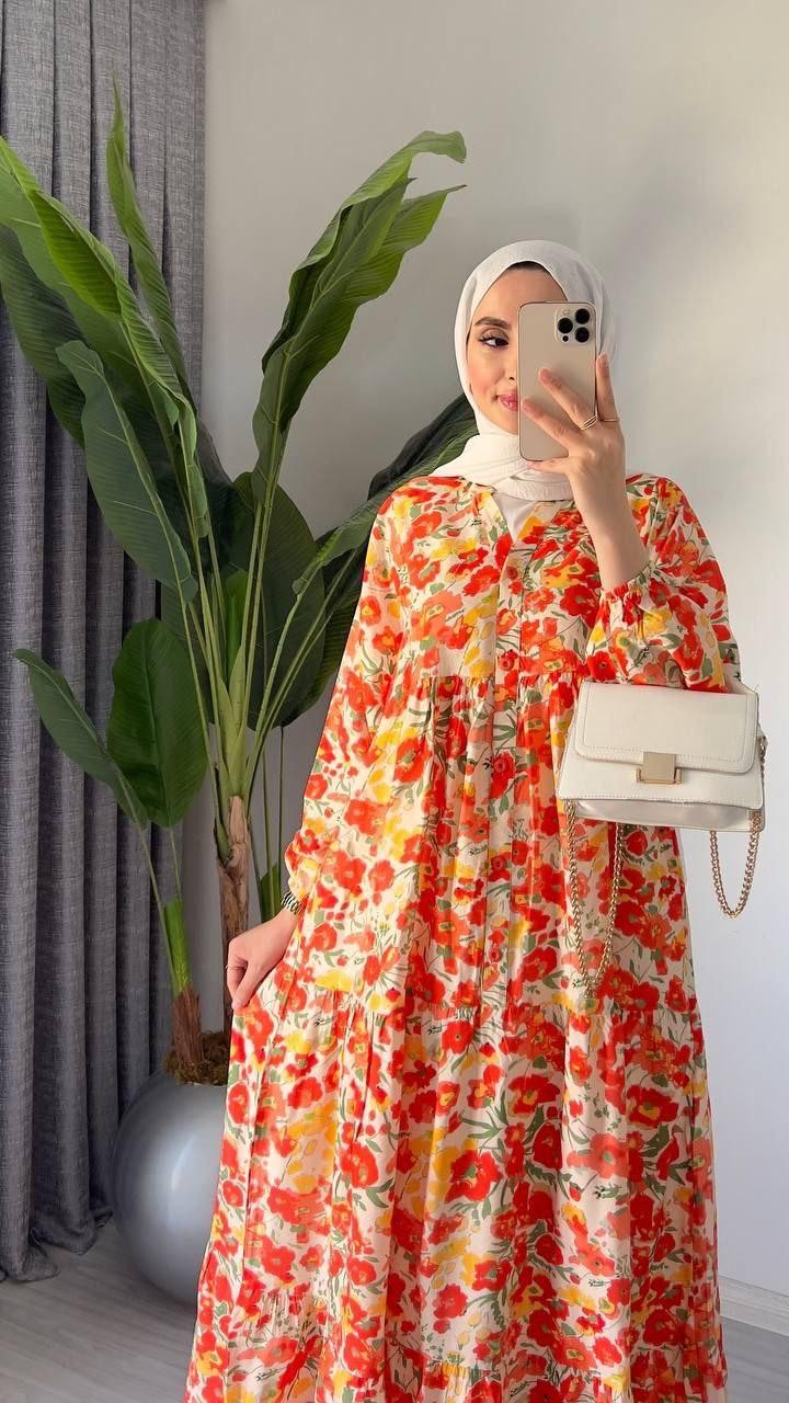Alaçatı Model Mango Kumaş Elbise