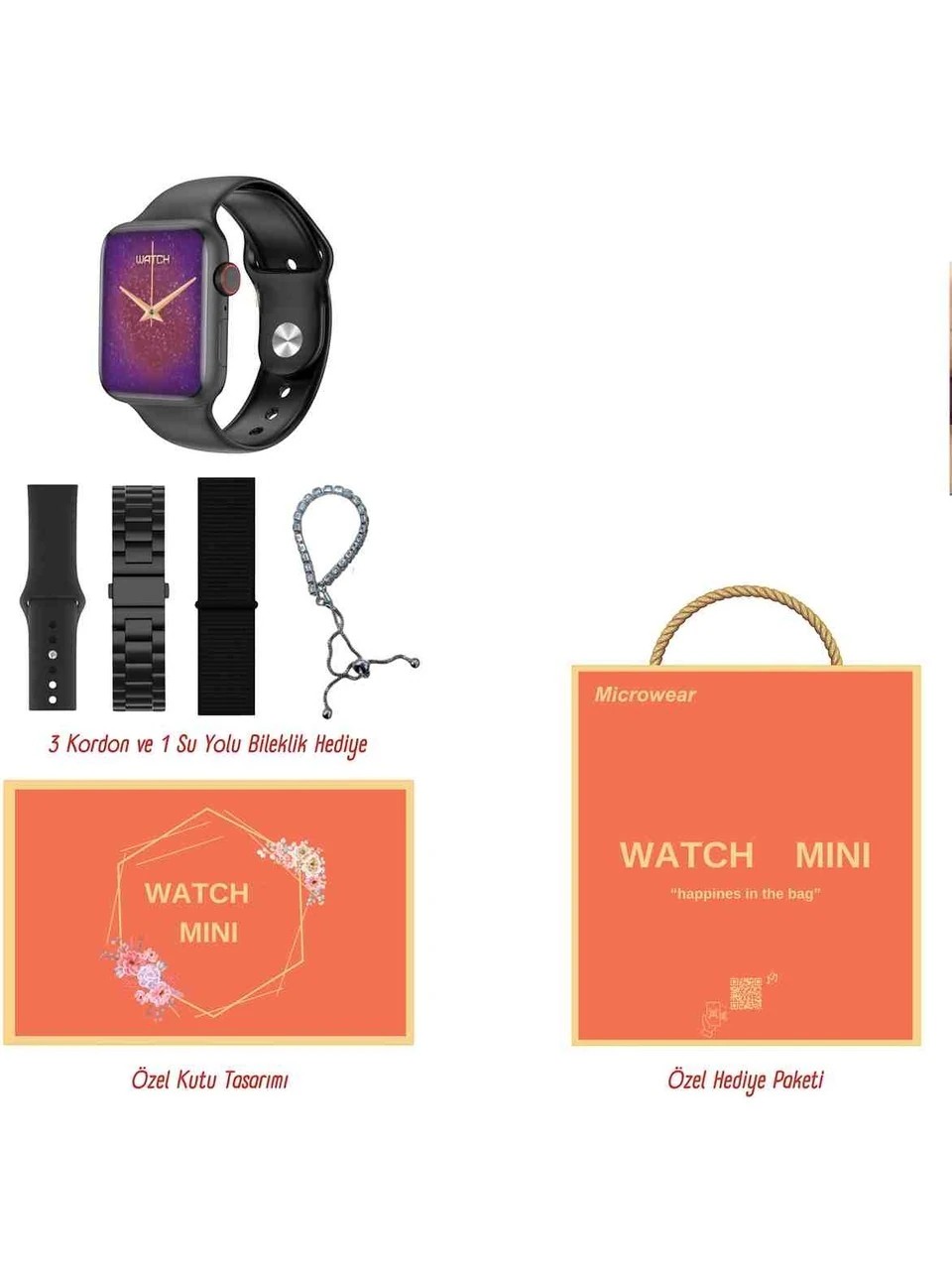 Harvox Watch 10 Mini Akıllı Saat (Valentine Edition)