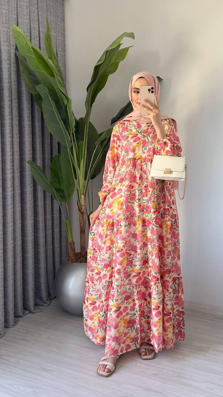 Alaçatı Model Mango Kumaş Elbise