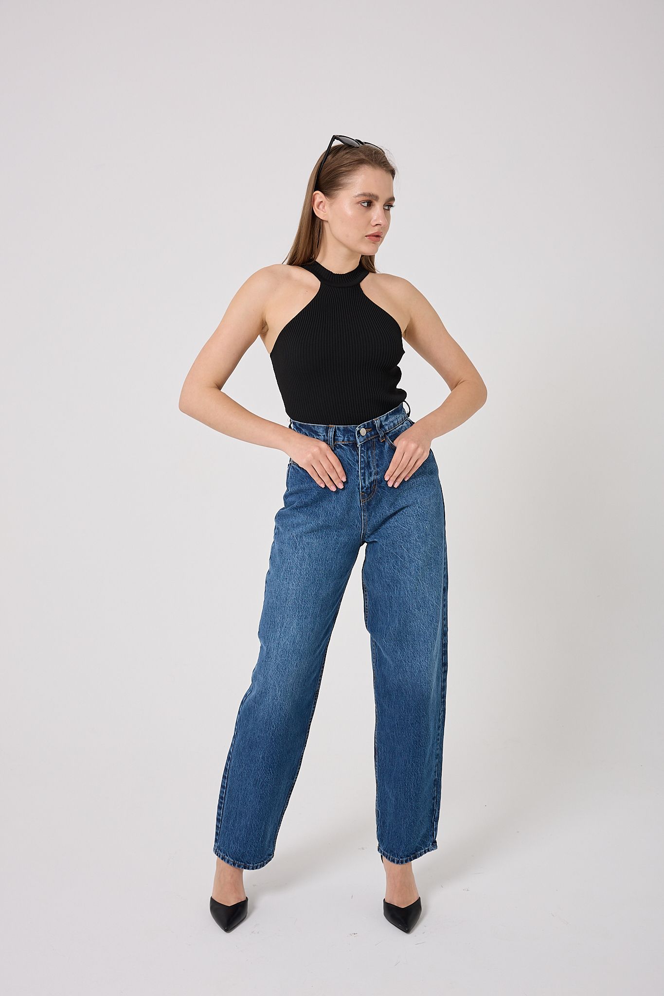 Baggy Kot Pantolon 4605 - Koyu Mavi