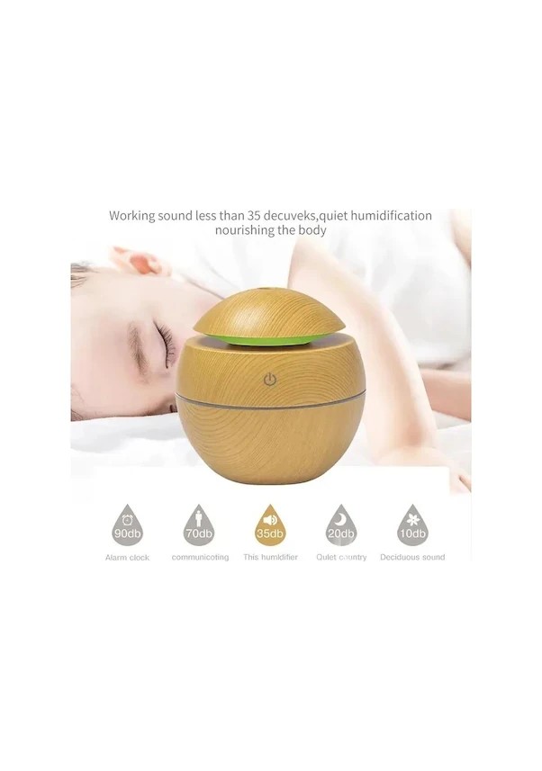 Round Wood Hava Nemlendirici Humidifier