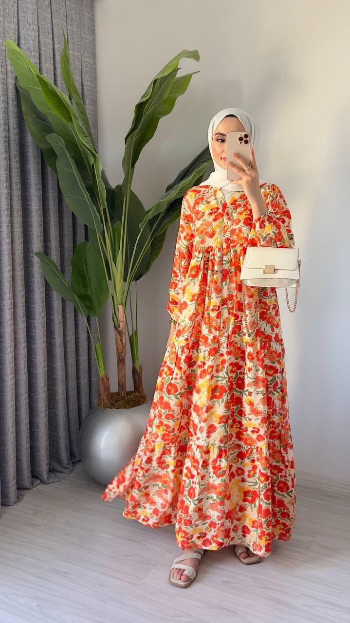 Alaçatı Model Mango Kumaş Elbise