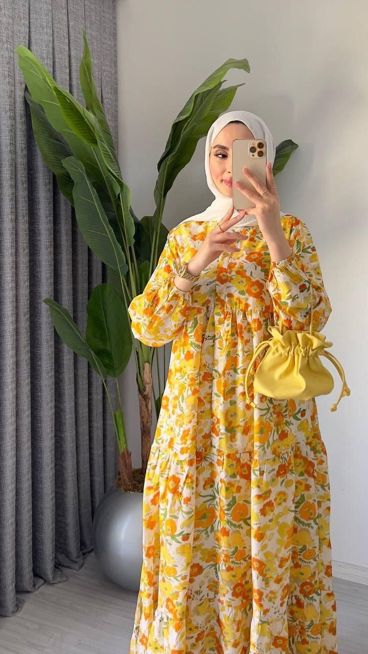 Alaçatı Model Mango Kumaş Elbise