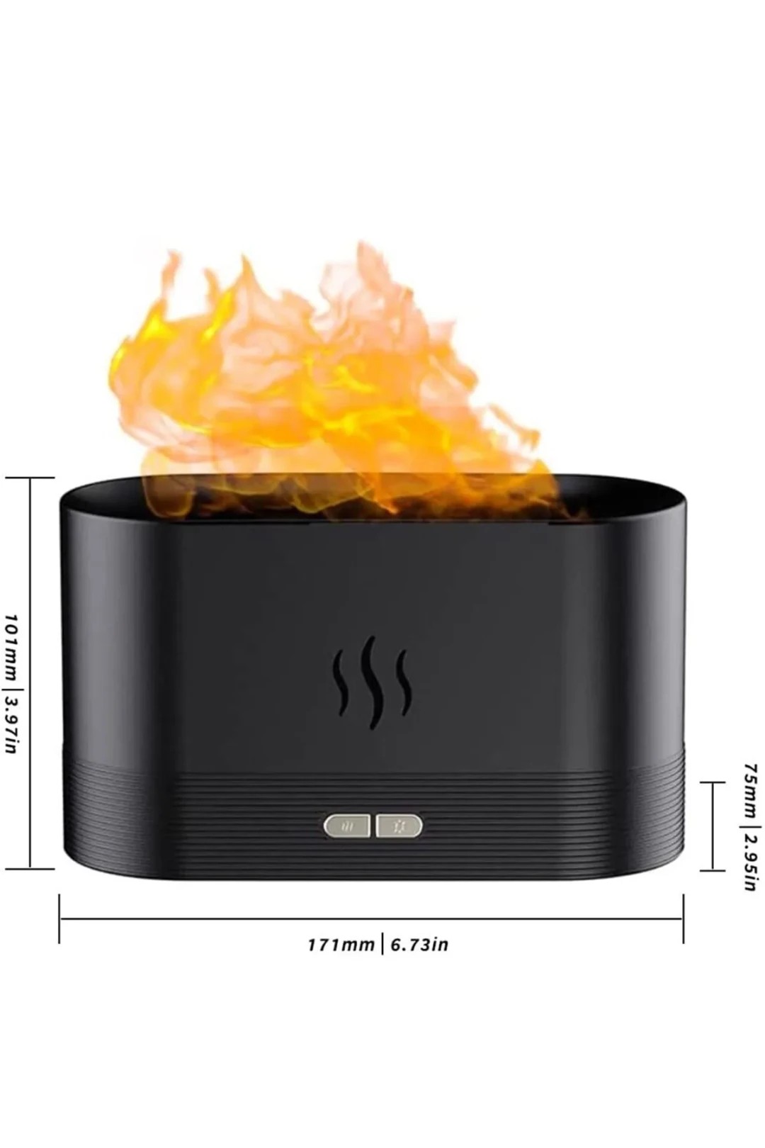Alev Efektli Ultrasonik Hava Nemlendirici Humidifier (Mini Şömine)