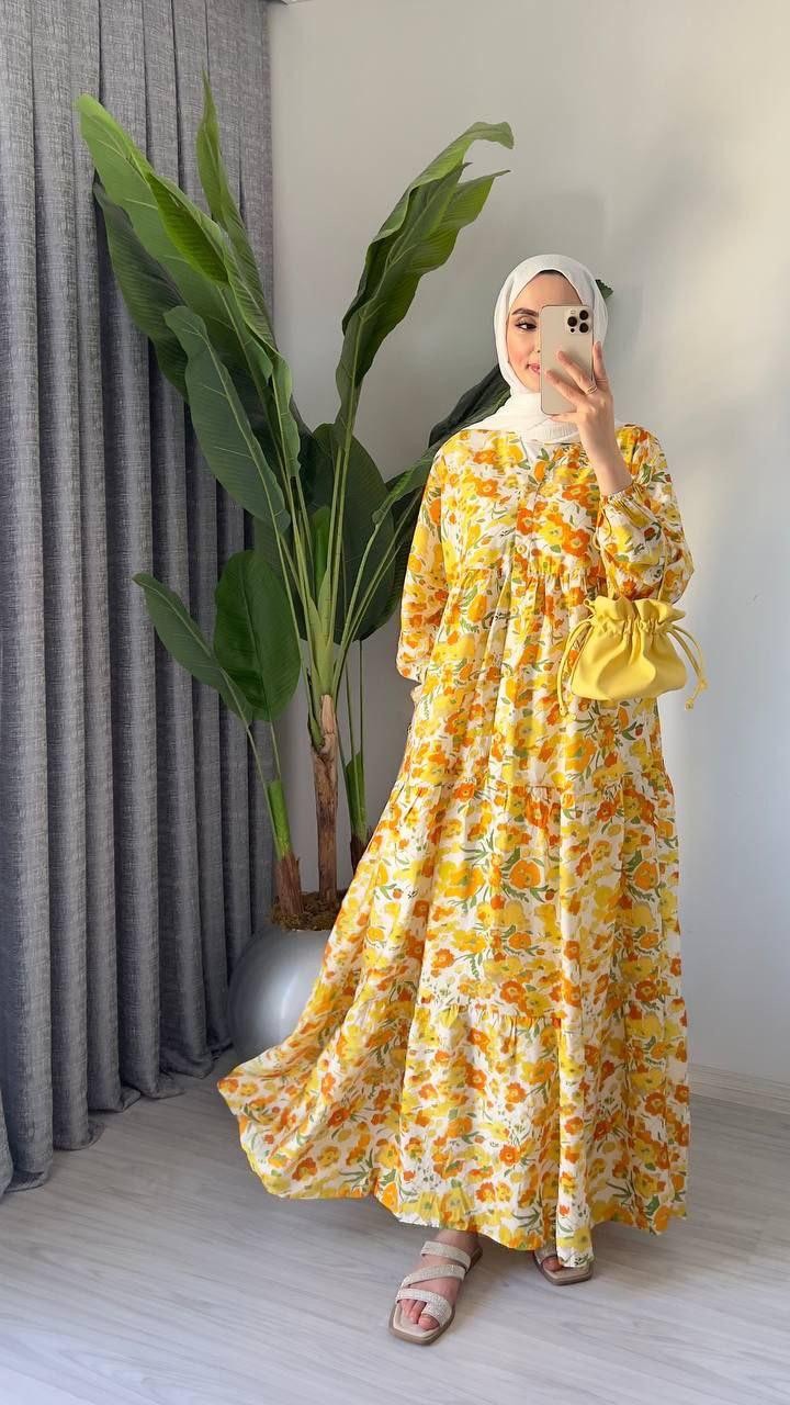 Alaçatı Model Mango Kumaş Elbise