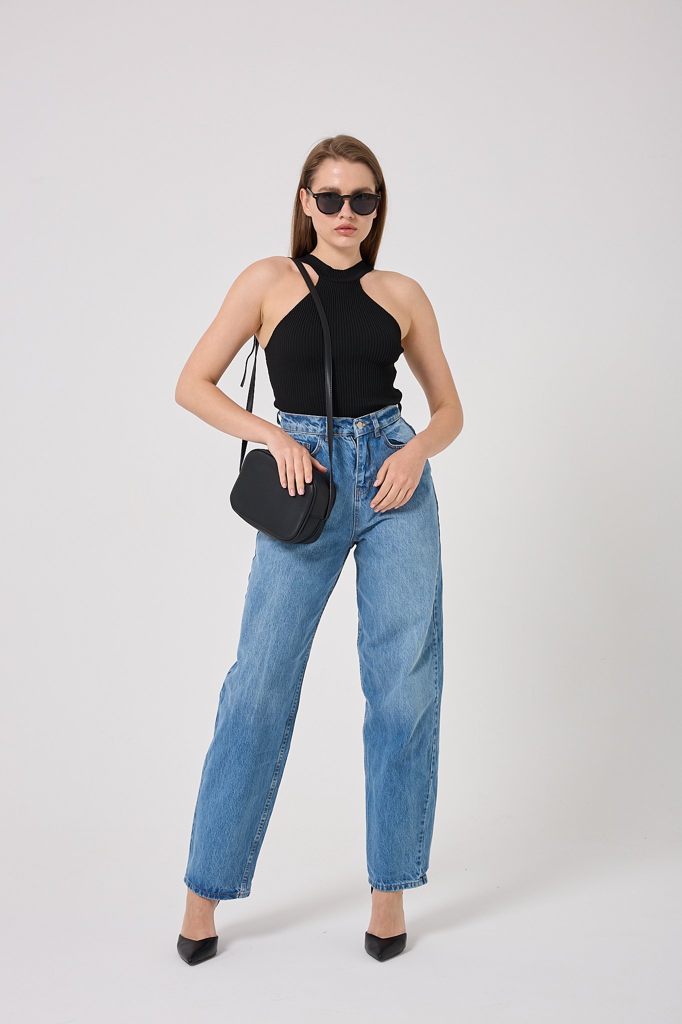 Baggy Kot Pantolon 4605 - Açık Mavi