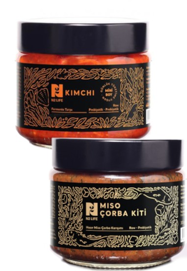 N2 klasik Kimchi 200 gr +N2 Miso Çorba Kiti Avantajlı Paketi