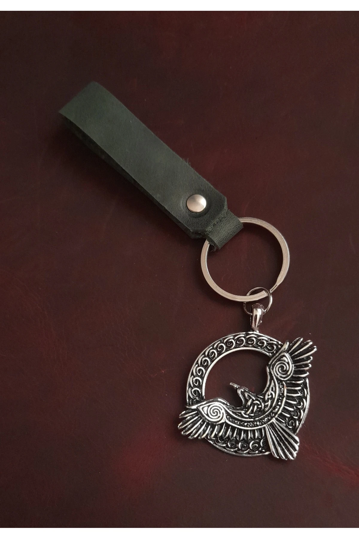 KARTAL FİİGÜR ANAHTARLIK PREMİUM EL YAPIMI GERÇEK DERİ ANAHTARLIK