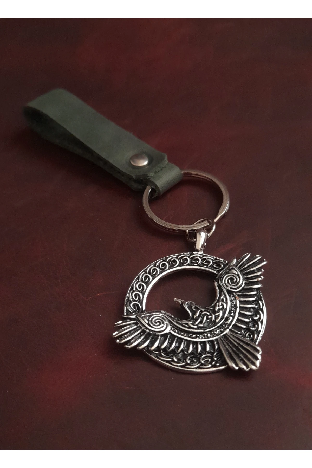 KARTAL FİİGÜR ANAHTARLIK PREMİUM EL YAPIMI GERÇEK DERİ ANAHTARLIK