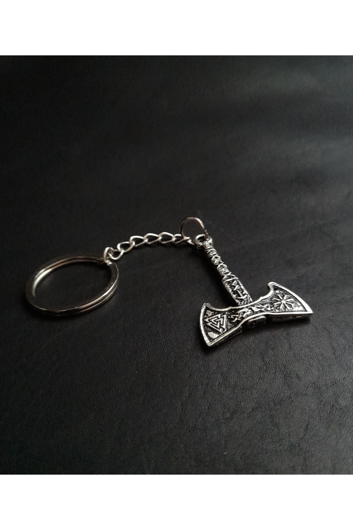 VİKİNG VALKNUT BALTA FİGÜRLÜ METAL ANAHTARLIK